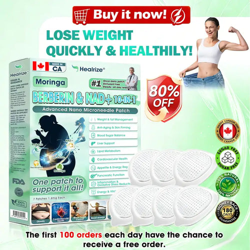 𝐇𝐞𝐚𝐥𝐫𝐢𝐳𝐞® 🧑‍⚕️𝑴𝒐𝒓𝒊𝒏𝙜𝙖 · 𝘽𝙚𝙧𝙗𝙚𝙧𝒊𝒏𝒆 × 𝐍𝐴𝑫+  10-𝐢𝐧-1 𝑨𝒅𝒗𝒂𝒏𝒄𝐞𝐝 𝑵𝒂𝙣𝙤 𝑴𝒊𝒄𝒓𝒐𝒏𝒆𝒆𝗱𝗹𝗲 𝐏𝐚𝒕𝗰𝗵  ( 𝑱𝒖𝒔𝒕 𝒐𝒏𝒄𝒆 𝒂 𝒅𝒂𝒚, 𝒗𝒊𝒔𝒊𝒃𝒍𝒆 𝒄𝒉𝒂𝒏𝒈𝒆𝒔 𝒊𝒏 7 𝒅𝒂𝒚𝒔) 💪 𝑭𝒐𝒓 𝒐𝒃𝒆𝒔𝒊𝒕𝒚, 𝒍𝒐𝒐𝒔𝒆 𝒔𝒌𝒊𝒏, 𝒅𝒊𝒂𝒃𝒆𝒕𝒆𝒔, 𝒔𝒍𝒆𝒆𝒑 𝒂𝒑𝒏𝒆𝒂, 𝒋𝒐𝒊𝒏𝒕 𝒊𝒔𝒔𝒖𝒆𝒔, 𝒂𝒏𝒅 𝒎𝒐𝒓𝒆