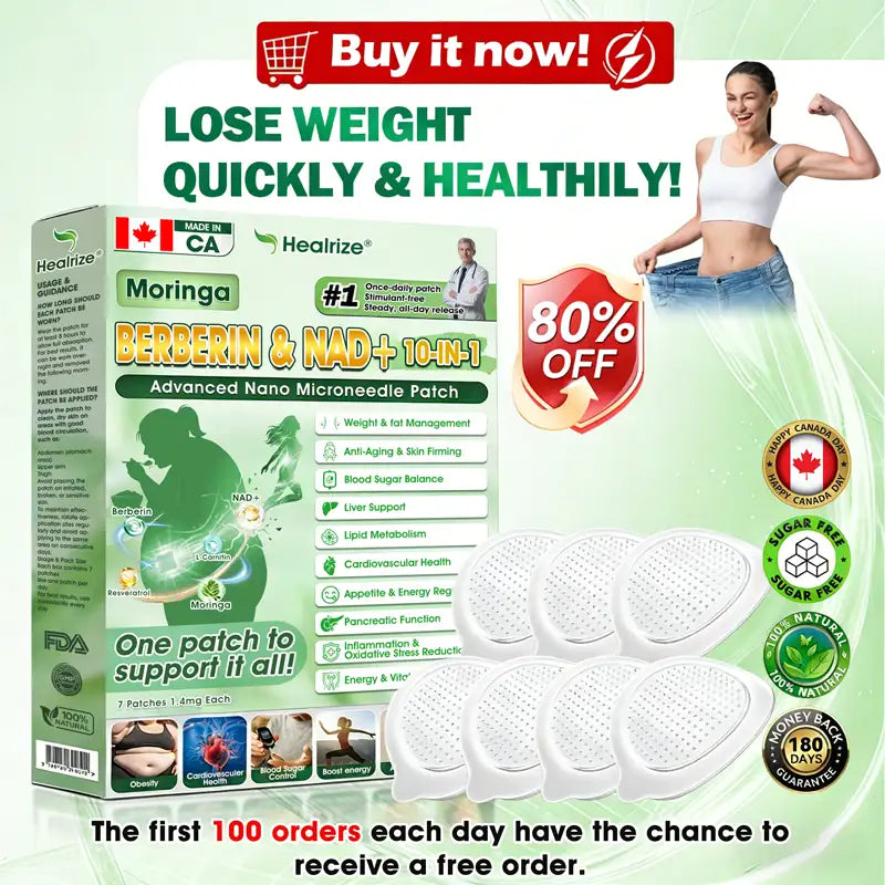 𝐇𝐞𝐚𝐥𝐫𝐢𝐳𝐞® 🧑‍⚕️𝑴𝒐𝒓𝒊𝒏𝙜𝙖 · 𝘽𝙚𝙧𝙗𝙚𝙧𝒊𝒏𝒆 × 𝐍𝐴𝑫+  10-𝐢𝐧-1 𝑨𝒅𝒗𝒂𝒏𝒄𝐞𝐝 𝑵𝒂𝙣𝙤 𝑴𝒊𝒄𝒓𝒐𝒏𝒆𝒆𝗱𝗹𝗲 𝐏𝐚𝒕𝗰𝗵  ( 𝑱𝒖𝒔𝒕 𝒐𝒏𝒄𝒆 𝒂 𝒅𝒂𝒚, 𝒗𝒊𝒔𝒊𝒃𝒍𝒆 𝒄𝒉𝒂𝒏𝒈𝒆𝒔 𝒊𝒏 7 𝒅𝒂𝒚𝒔) 💪 𝑭𝒐𝒓 𝒐𝒃𝒆𝒔𝒊𝒕𝒚, 𝒍𝒐𝒐𝒔𝒆 𝒔𝒌𝒊𝒏, 𝒅𝒊𝒂𝒃𝒆𝒕𝒆𝒔, 𝒔𝒍𝒆𝒆𝒑 𝒂𝒑𝒏𝒆𝒂, 𝒋𝒐𝒊𝒏𝒕 𝒊𝒔𝒔𝒖𝒆𝒔, 𝒂𝒏𝒅 𝒎𝒐𝒓𝒆